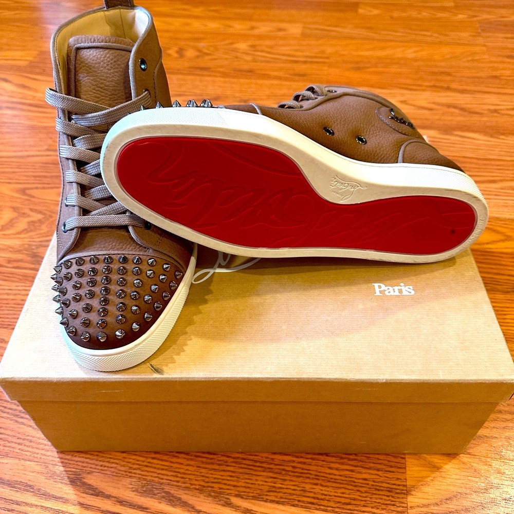 Louboutin spike “red bottom” shoes